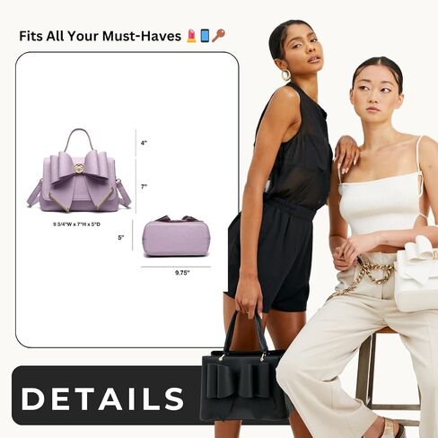 Like Dreams Bow Purses for Women | Vegan Leather Cute Bow Purse | Elegant Crossbody Handbags for Women in Kuwait