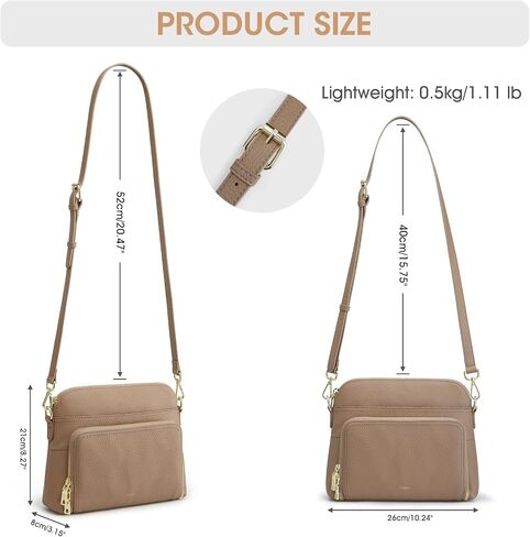 Kattee Small Crossbody Shoulder Bag for Women, Women's Genuine Leather Crossbody Purse with RFID Wallet in Saudi Arabia