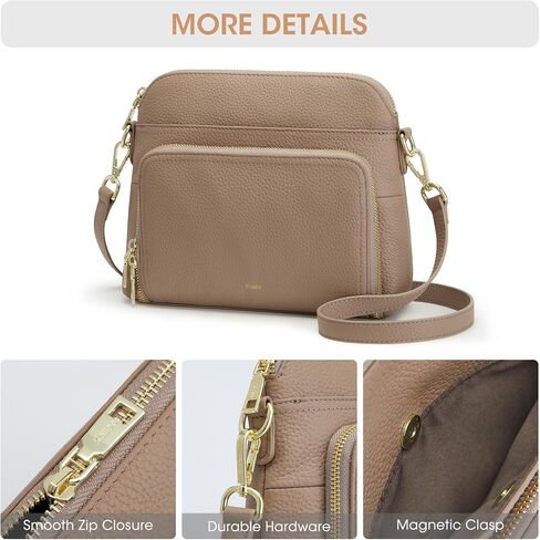 Kattee Small Crossbody Shoulder Bag for Women, Women's Genuine Leather Crossbody Purse with RFID Wallet in Saudi Arabia