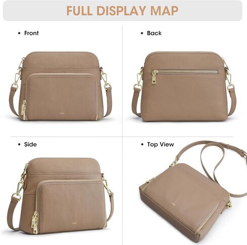 Kattee Small Crossbody Shoulder Bag for Women, Women's Genuine Leather Crossbody Purse with RFID Wallet in Saudi Arabia