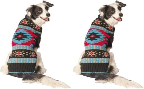 Chilly Dog Black Southwest Dog Sweater, XX-Small in Saudi Arabia