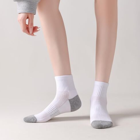 Ankle Socks Womens Athletic Cushioned Socks Thick Cotton Running Sock Low Cut Hiking Sock 6 Pairs in Saudi Arabia