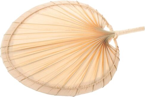 Handmade Palm Leaf Fan Handheld Summer Cooling Fan for Camping Wedding Wall Decor in Saudi Arabia