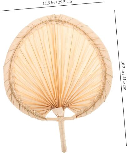 Handmade Palm Leaf Fan Handheld Summer Cooling Fan for Camping Wedding Wall Decor in Saudi Arabia