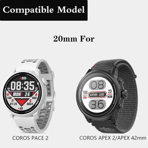 20mm Silikon Strap For COROS PACE 2/APEX 2/APEX 42mm For Women and Men in Kuwait