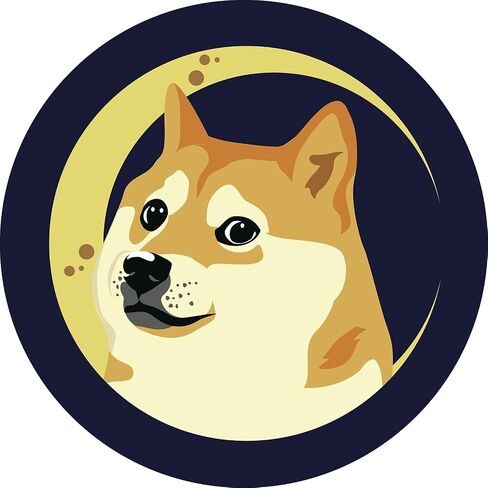 Dogecoin Sticker Pack of 3 – to the Moon Car Bumper Stickers Premium Glossy Vinyl Crypto for Car, Laptop, Phone, Mug Waterproof and Scratch-Resistant, Doge-2 in Saudi Arabia