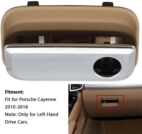 Glove Box LHD Car Passenger Side, Front Seat Storage Trunk Dashboard Lock Glove Box Handle Switch, Compatible with Porsche Cayenne 2010-2018 in Saudi Arabia