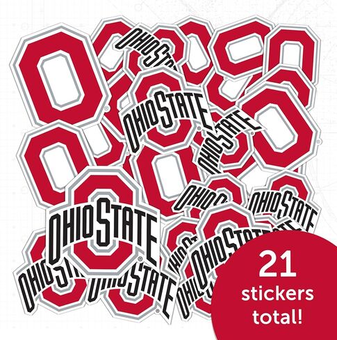 ملصقات جامعة ولاية أوهايو الصحراوية والصبار OSU Buckeyes شارات الفينيل زجاجة مياه للكمبيوتر المحمول وقصاصات السيارة T1 (النوع 1-3) in Saudi Arabia