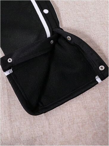 Boy's Striped Side Snap Wide Leg Sweatpants Bowknot Elastic Waist Sports Pants Trousers in Saudi Arabia