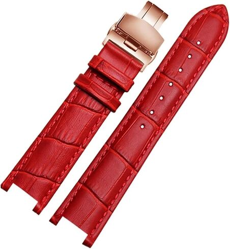 حزام ساعة CongYi من الجلد الطبيعي متوافق مع MK Michael Kors Mike Coles Mk2277 2425 سوار ساعة مقاوم للماء ومقاوم للعرق 20 ملم in Kuwait