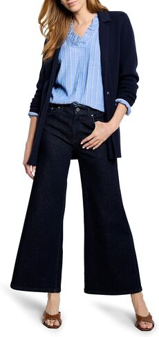 NIC+ZOE Women's Striped Ruffled Around Top in Saudi Arabia