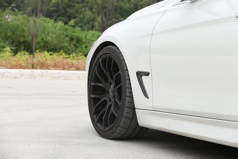 ملصقات ديكور بفتحة تهوية جانبية لتدفق الهواء للسيارة الرياضية x xotic tech، أسود لامع، متوافق مع BMW 3 Series F30 2012-2016 in Saudi Arabia
