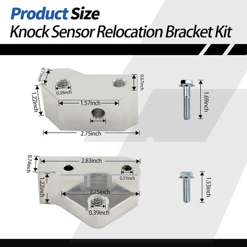 551216-KN30 Knock Sensor and Hardnesses Relocation Bracket Kit for 1997-2007 GM Gen 3 LS V8 Engines (LS1 L33 LM7 LM4 LQ4 LS6 LR4 L59 LQ9) in Saudi Arabia