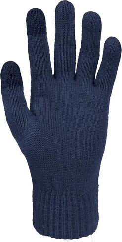 Timberland Men’s Rib Knit Gloves - Suede Clip, Soft Stretch Winter Handwear, Warm Lining, Touchscreen Ready Fingertips in Saudi Arabia