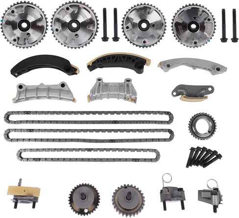 GELUOXI Engine Timing Chain Kit with VVT Sprocket Replacement for Cadillac ATS CTS Chevy Camaro Equinox Malibu GMC Acadia 2.8L/3.0L/3.2L/3.6L 2007-2021 12603745 12626160 9-0753SVVT in Saudi Arabia