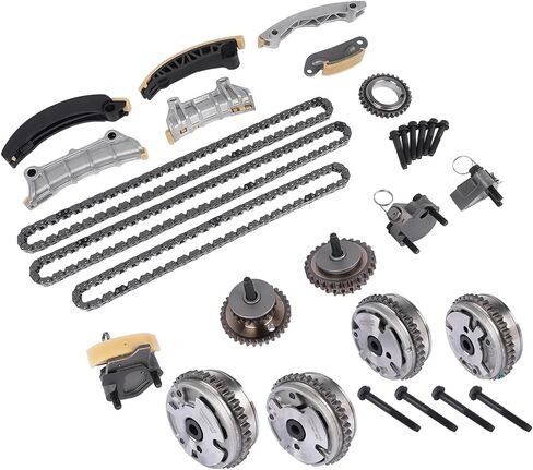 GELUOXI Engine Timing Chain Kit with VVT Sprocket Replacement for Cadillac ATS CTS Chevy Camaro Equinox Malibu GMC Acadia 2.8L/3.0L/3.2L/3.6L 2007-2021 12603745 12626160 9-0753SVVT in Saudi Arabia