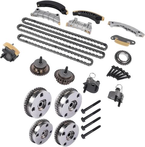 GELUOXI Engine Timing Chain Kit with VVT Sprocket Replacement for Cadillac ATS CTS Chevy Camaro Equinox Malibu GMC Acadia 2.8L/3.0L/3.2L/3.6L 2007-2021 12603745 12626160 9-0753SVVT in Saudi Arabia