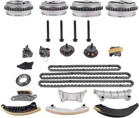 GELUOXI Engine Timing Chain Kit with VVT Sprocket Replacement for Cadillac ATS CTS Chevy Camaro Equinox Malibu GMC Acadia 2.8L/3.0L/3.2L/3.6L 2007-2021 12603745 12626160 9-0753SVVT in Saudi Arabia