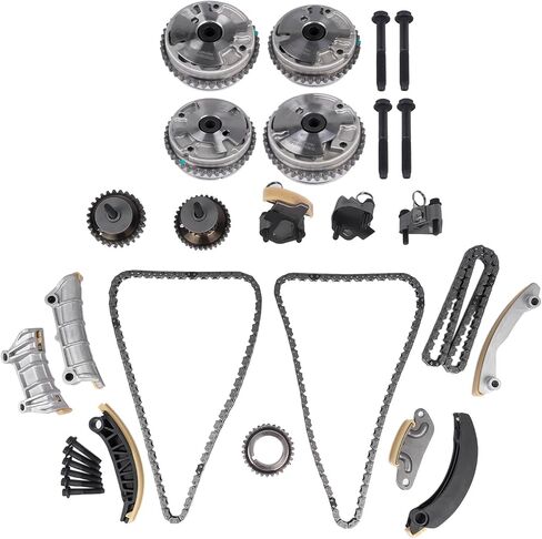 GELUOXI Engine Timing Chain Kit with VVT Sprocket Replacement for Cadillac ATS CTS Chevy Camaro Equinox Malibu GMC Acadia 2.8L/3.0L/3.2L/3.6L 2007-2021 12603745 12626160 9-0753SVVT in Saudi Arabia