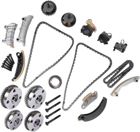 GELUOXI Engine Timing Chain Kit with VVT Sprocket Replacement for Cadillac ATS CTS Chevy Camaro Equinox Malibu GMC Acadia 2.8L/3.0L/3.2L/3.6L 2007-2021 12603745 12626160 9-0753SVVT in Saudi Arabia
