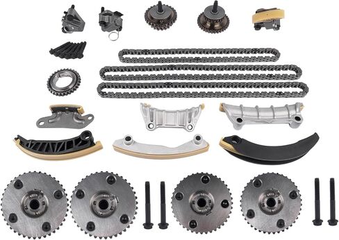 GELUOXI Engine Timing Chain Kit with VVT Sprocket Replacement for Cadillac ATS CTS Chevy Camaro Equinox Malibu GMC Acadia 2.8L/3.0L/3.2L/3.6L 2007-2021 12603745 12626160 9-0753SVVT in Saudi Arabia