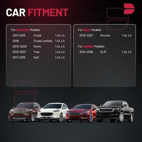 مجموعة سلسلة توقيت المحرك BDFHYK 1.4 مع شداد متوافق مع Chevy Cruze Limited Sonic Trax Volt 11-21، متوافق مع Cadillac ELR 14-16 متوافق مع Buick Encore 13-21،1.4L L4 22HP47N TK343 in Kuwait