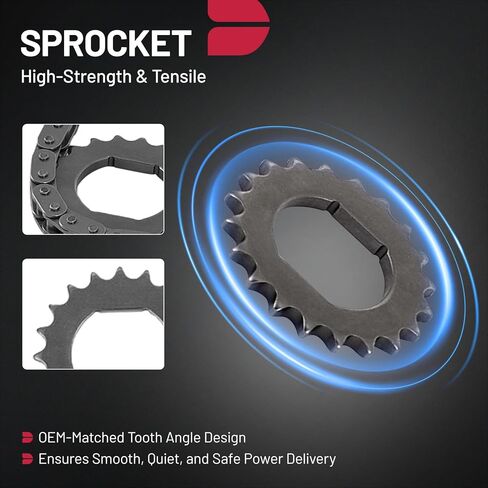 مجموعة سلسلة توقيت المحرك BDFHYK 1.4 مع شداد متوافق مع Chevy Cruze Limited Sonic Trax Volt 11-21، متوافق مع Cadillac ELR 14-16 متوافق مع Buick Encore 13-21،1.4L L4 22HP47N TK343 in Kuwait