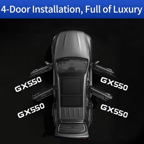 مصباح ديكور ضوء عتبة الباب مناسب لـ Gx550 & 550h مصباح إسقاط LED مشرق ضوء الباب تعديل داخلي ملحقات gx 550 (4 قطع) in Kuwait