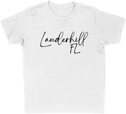 Script Lauderhill Florida Kids T-Shirt Youth in Saudi Arabia