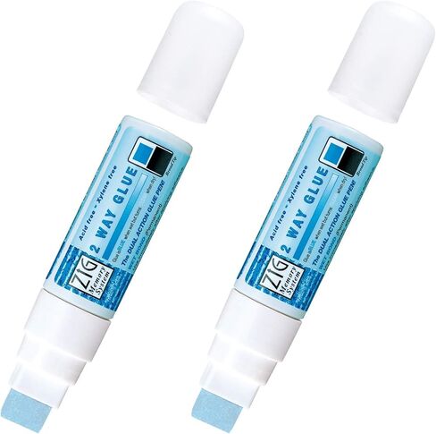Zig Kuretake 2 Way Glue Stick Pen, Board Tip,15mm Tip, AP-Certified, Made in Japan in Saudi Arabia