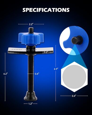 Orion Motor Tech Brake Pad Spreader, Heavy Duty Brake Pad Spreader Tool, Brake Piston Compressor Tool for Compressing Inner Pad, Solid Steel Disc Brake Caliper Spreader for Cars & Light Trucks in Kuwait