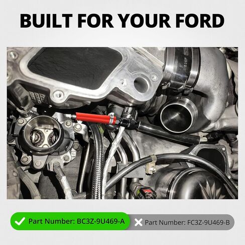 EVIL ENERGY Turbocharger Coolant Line for 2011–2014 Ford Powerstroke 6.7L, Durable Turbo Coolant Feed Line with Heat-Resistant Braided Stainless Steel & PTFE for Direct OEM Replacement in Saudi Arabia