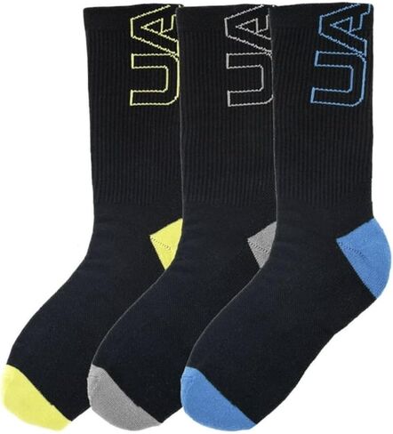 Under Armour UA Phenom Men's Socks, 3 Pairs, One Size Fits 8-13 in Saudi Arabia