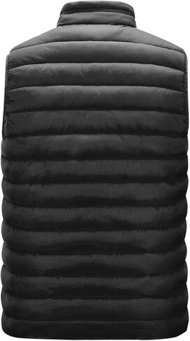 Men's Lightweight Jacket, Casual Stand Collar Vest, Lightweight Sleeveless Autumn Winter Warm Vest in Saudi Arabia