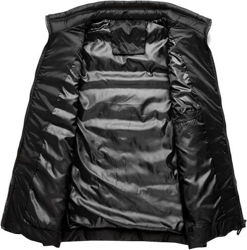 Men's Lightweight Jacket, Casual Stand Collar Vest, Lightweight Sleeveless Autumn Winter Warm Vest in Saudi Arabia