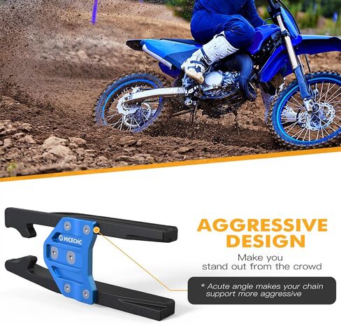 NICECNC سلسلة دليل الدراجة النارية مسند ضرس متوافق مع Yamaha YZ85 2002 2003 2004 2005 2006 2007 2008 2009 2010-2021 YZ85 Team 2011-2014، الألومنيوم بآلة CNC in Saudi Arabia