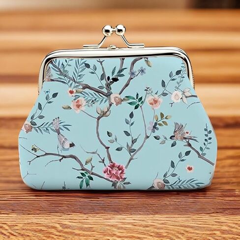 Fashion Flowers Ladies Iron Buckle Coin Bag Key Bag Iron Buckle Bag Coin Purse Storage Bag in Saudi Arabia