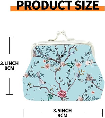 Fashion Flowers Ladies Iron Buckle Coin Bag Key Bag Iron Buckle Bag Coin Purse Storage Bag in Saudi Arabia