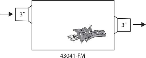 Flowmonster 43041-FM 2-Chamber Muffler in Saudi Arabia