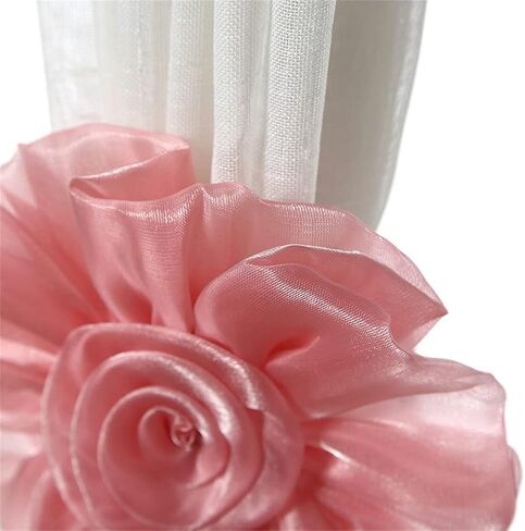FMURY Room Button Frame Curtain Tie Rose Tie Rack Decor(Gray) in Saudi Arabia