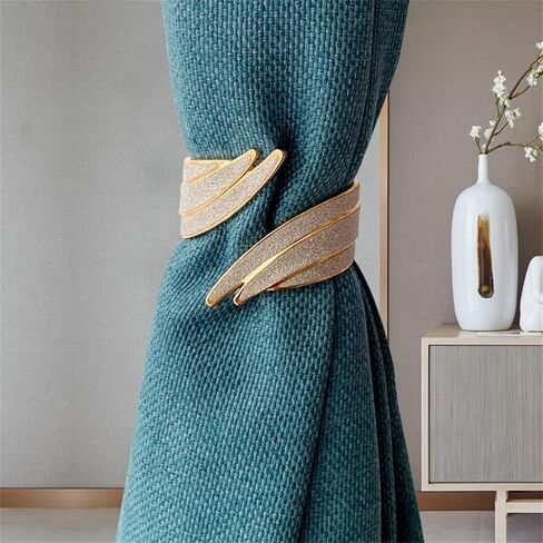 FMURY Curtain tie and Metal Diamond-Encrusted Bedroom Living Room Soft Decoration Curtain Buckle Pair in Saudi Arabia