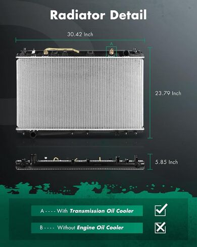 SCITOO 2324 المبرد صالح 2000-2004 لتويوتا لأفالون 3.0L in Saudi Arabia
