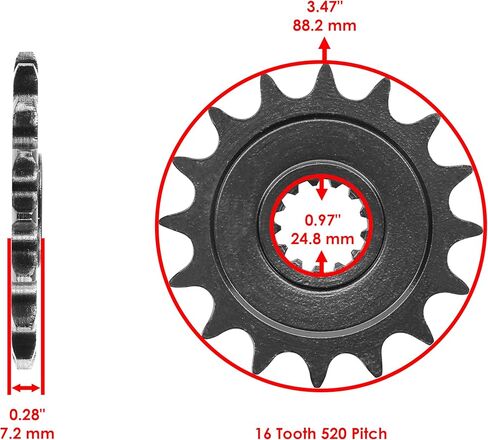 Caltric Black Drive Chain And Sprocket Kit Compatible with Kawasaki Ninja Zx-6R Zx636 2013-2017 in Saudi Arabia
