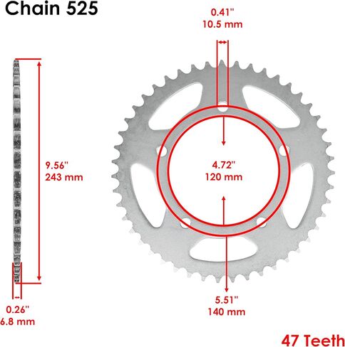 Caltric Black Drive Chain And Sprocket Kit Compatible with Suzuki Dl650 V-Strom Xt Abs 2004-2018 in Saudi Arabia