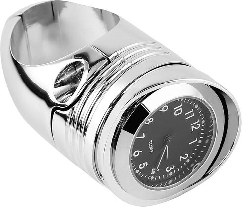 TCMT Aluminum 1 1/4" 1.25'' Chrome Handlebar Mount Clock Fits For Harley Custom Motorcycle in Saudi Arabia
