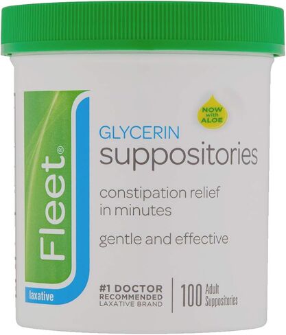 Fleet - Glycerin Suppositories, Laxative, Adult Jar, 100 Each in Saudi Arabia