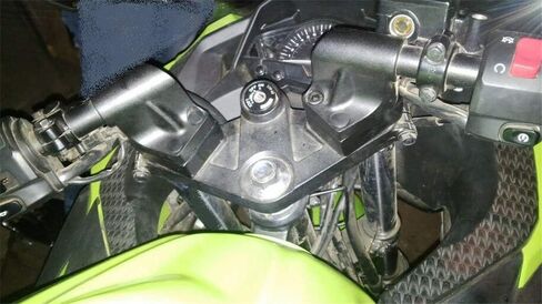 SMT- Handlebar Riser Kit Move Bar Up 25mm Compatible with Kawasaki Ninja 250 Ninja 300 2013-2019 in Saudi Arabia