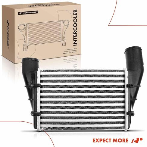 A-Premium Front Turbo Intercooler Compatible with Volkswagen Passat 1998-2000 & Audi A4 1997-2001, A4 Quattro 1997-2001, 1.8L, Ref. 058145805A, 058145805B in Saudi Arabia