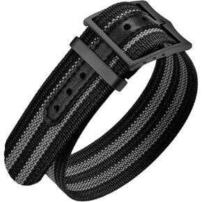 ULLCHRO Nylon Watch Strap 20mm 22mm Nylon Watch Band Replacement Single Pass Nato Strap Breathable Military Watch Bands for Men Soft Elastic Watch Straps in Kuwait