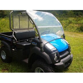 Compatible with 04-16 Kawasaki 600,610,XC Mule, Clear Folding Fold Up Front Windshield...A Full 1/4" Thick! in Saudi Arabia